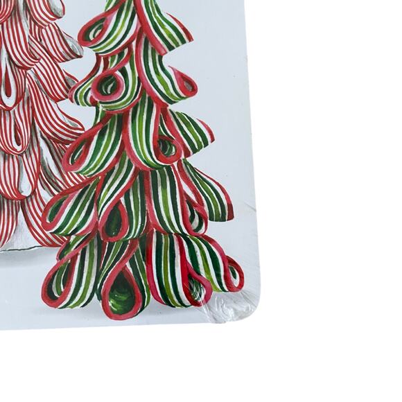 Candy Christmas Tree Cork Backed Placemats 12x16 Set of 4 Pop of Color Holiday - Picture 14 of 14